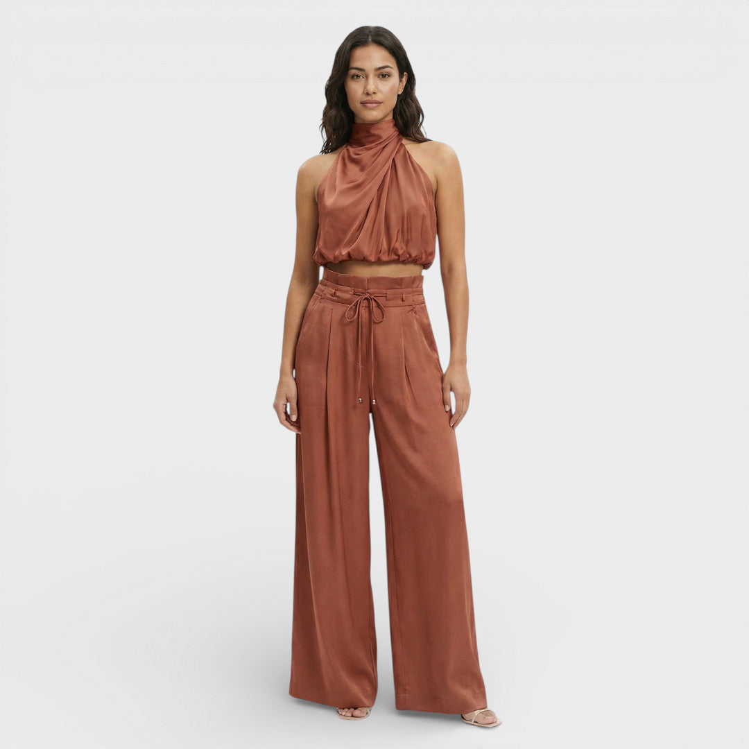 Alina | Stylish Top + Wide Legged Pants