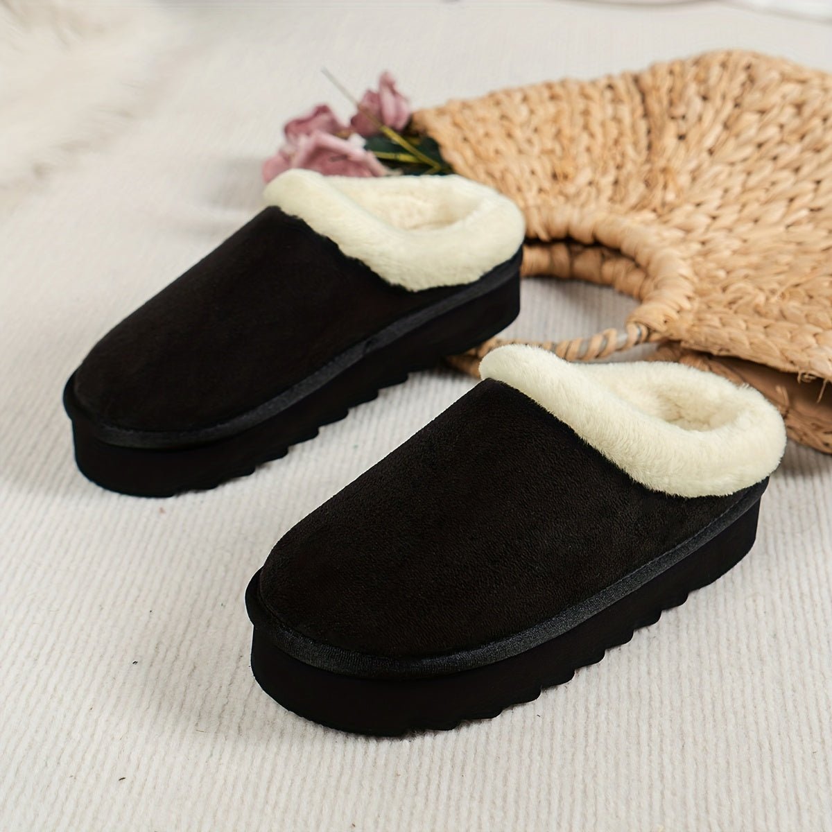 Mila | Cozy Fleece Slip-Ons