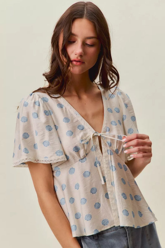 Tessa | Tie-Front Blouse