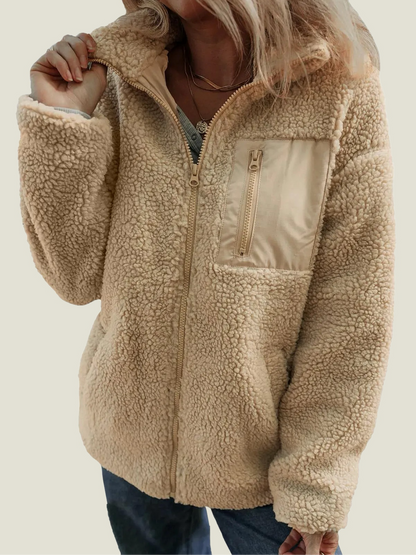 Aurelia™ | Cozy Teddy Fleece Zip Jacket