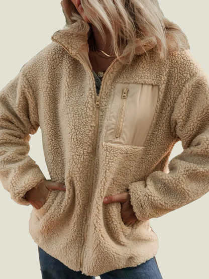 Aurelia™ | Cozy Teddy Fleece Zip Jacket