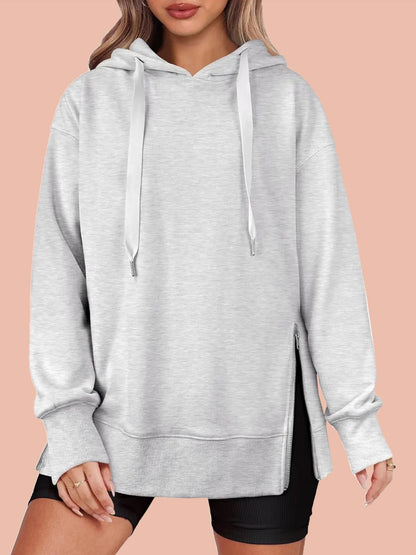 Claudia | Side Zipper Oversized Hoodie
