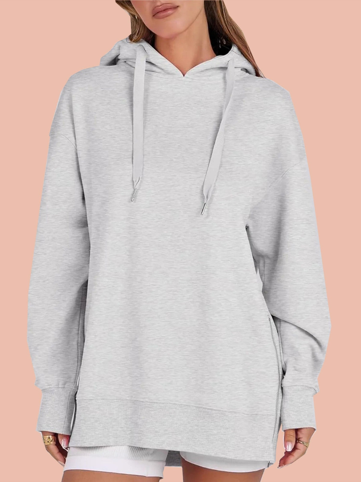 Claudia | Side Zipper Oversized Hoodie