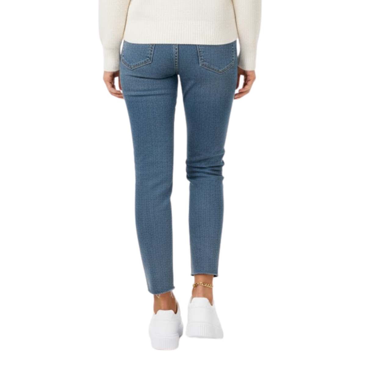 Alice | Breathable White Flat Sneakers