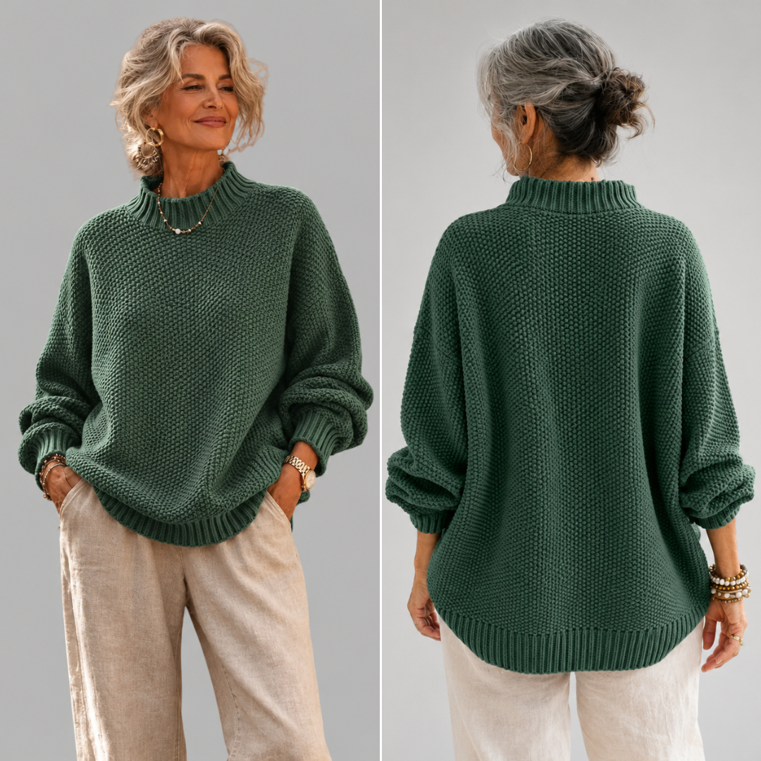 Odile™ Relaxed Mock Neck Sweater