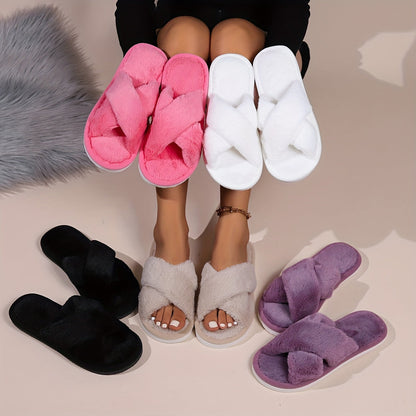 Lily | Plush Slip-On Slippers Anti-Slip Sole