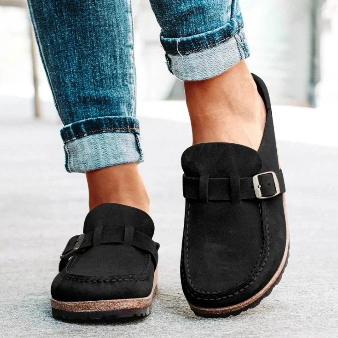 Faith | Low Heel Buckle Loafers