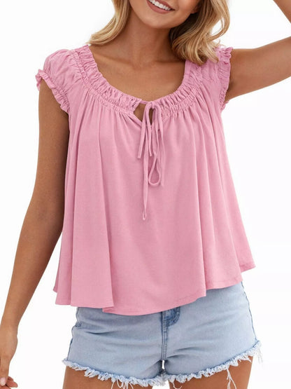 Lara | Tie-Front Blouse