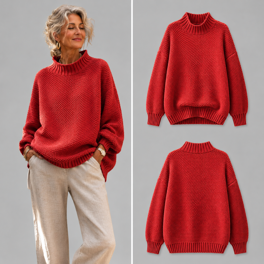 Odile™ Relaxed Mock Neck Sweater