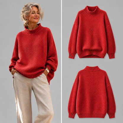 Odile™ Relaxed Mock Neck Sweater