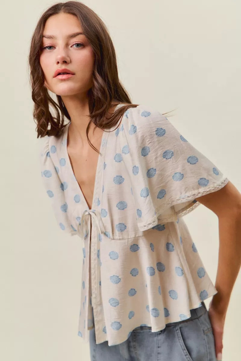 Tessa | Tie-Front Blouse