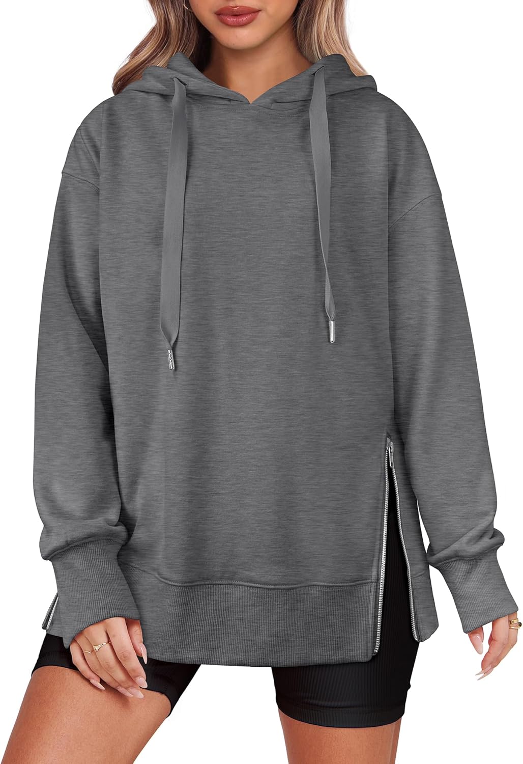 Claudia | Side Zipper Oversized Hoodie
