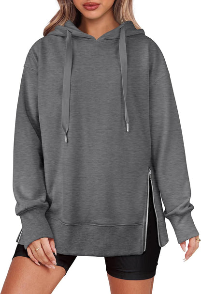 Claudia | Side Zipper Oversized Hoodie