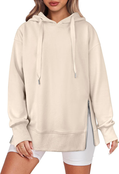 Claudia | Side Zipper Oversized Hoodie