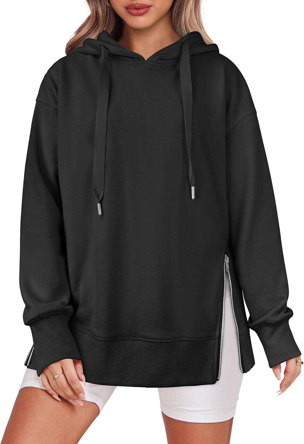 Claudia | Side Zipper Oversized Hoodie