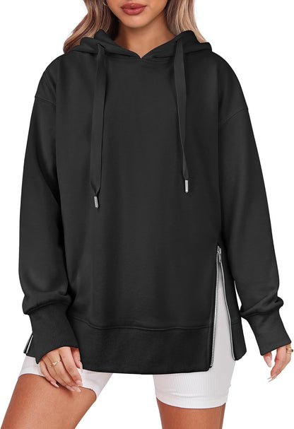 Claudia | Side Zipper Oversized Hoodie