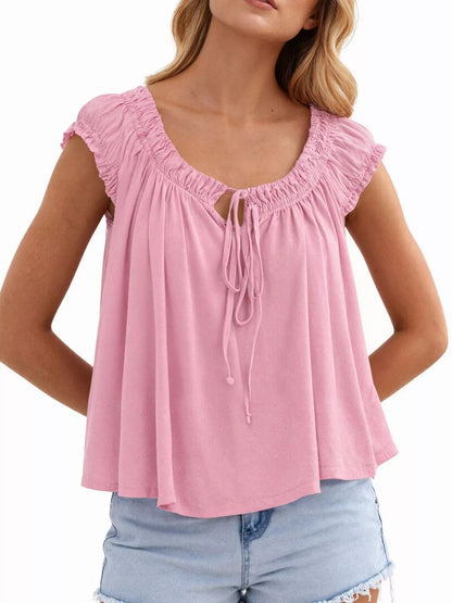 Lara | Tie-Front Blouse