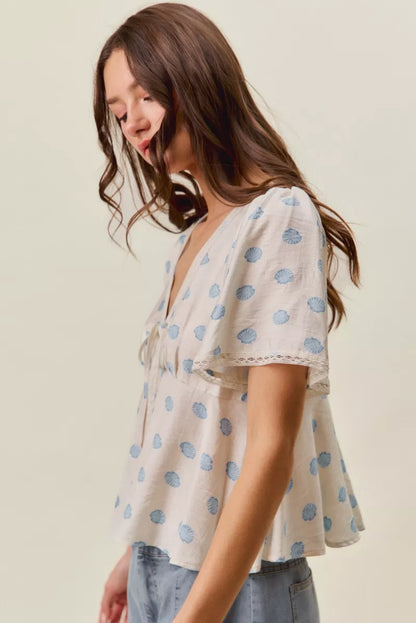 Tessa | Tie-Front Blouse