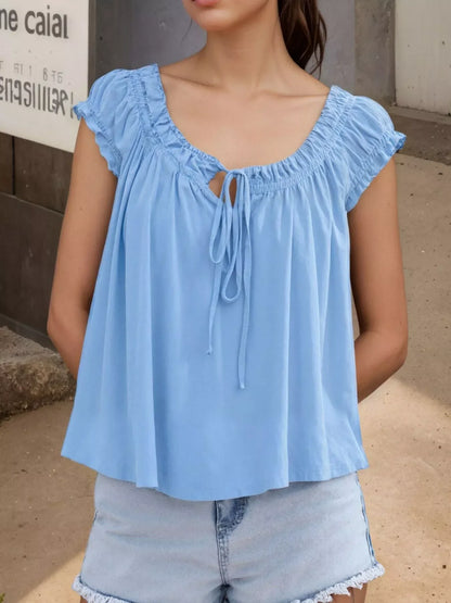 Lara | Tie-Front Blouse