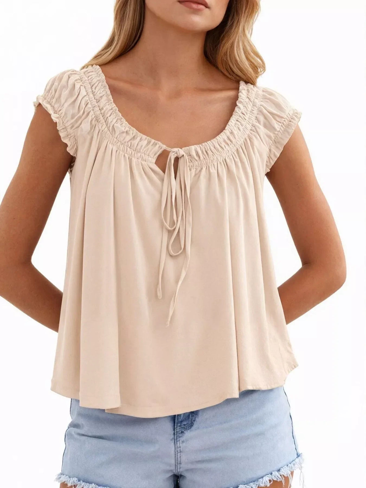 Lara | Tie-Front Blouse