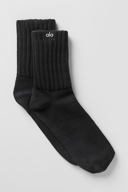 Unisex Mid-Calf Crinkle Socks