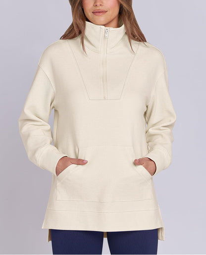 Anouk | Quarter Zip Oversized Knit Pullover