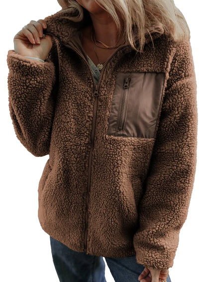 Aurelia™ | Cozy Teddy Fleece Zip Jacket