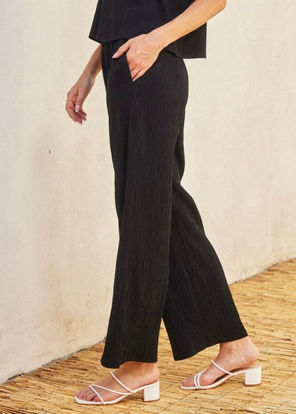 LUNA | CRINKLED PULL-ON PANTS