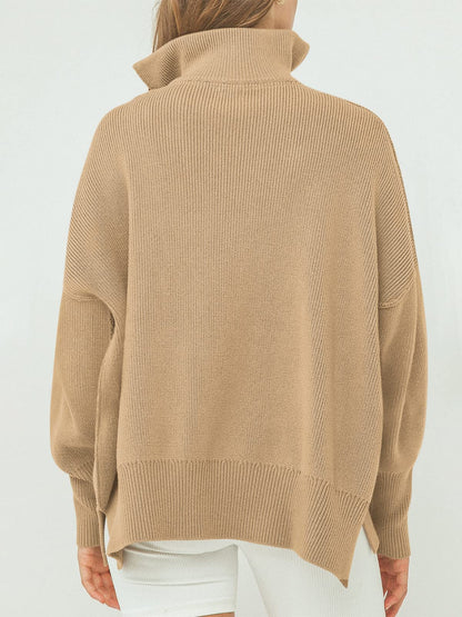 Kitty | Oversized Quarter Zip Sweater Pullover
