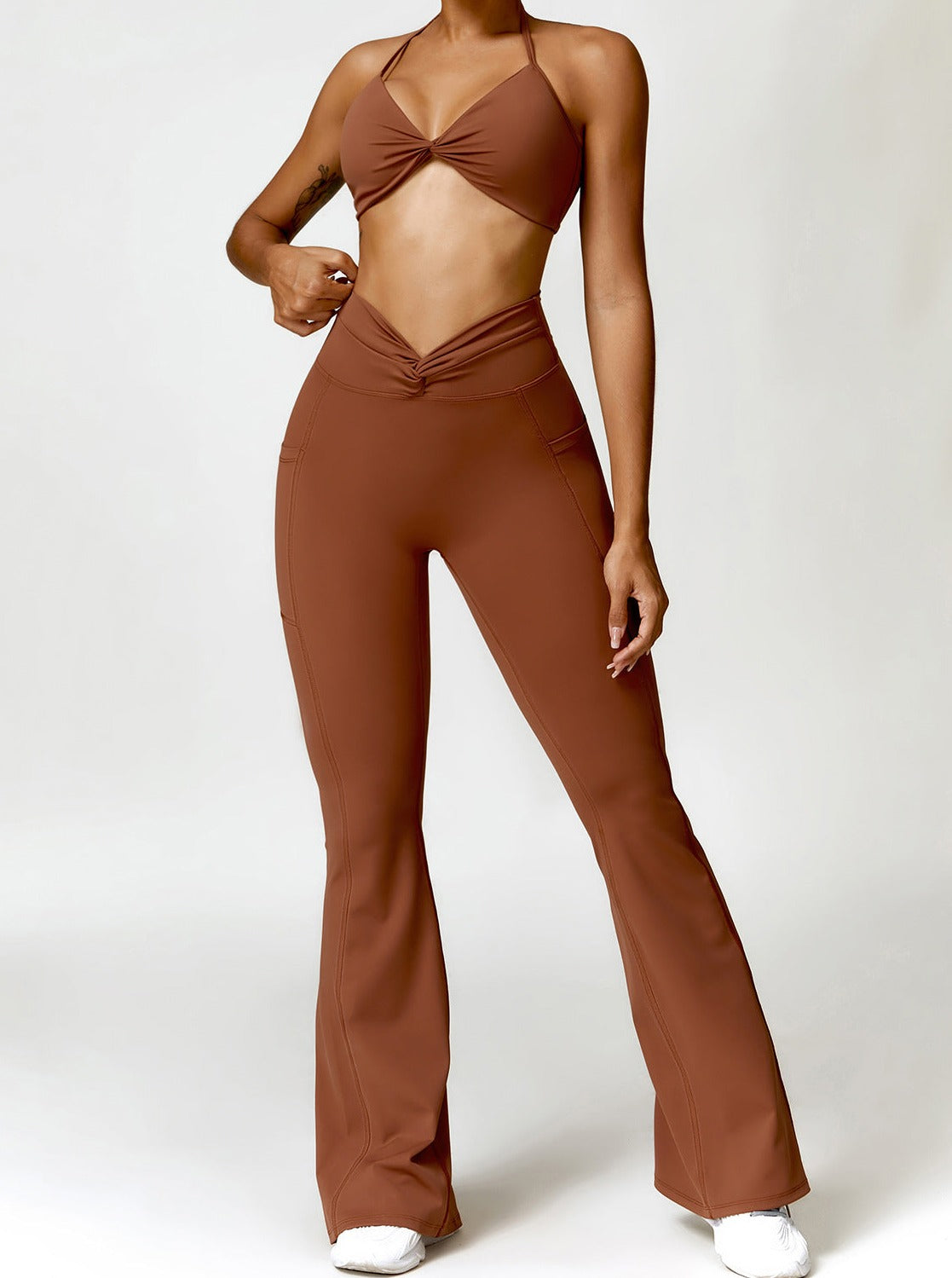 June | High-Waisted Flare Leggings