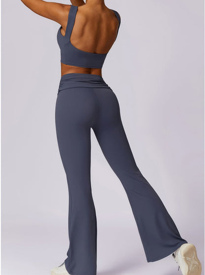 Elena | High-Waisted Flare Leggings
