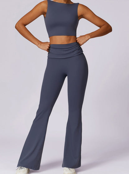 Elena | High-Waisted Flare Leggings