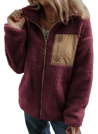 Aurelia™ | Cozy Teddy Fleece Zip Jacket