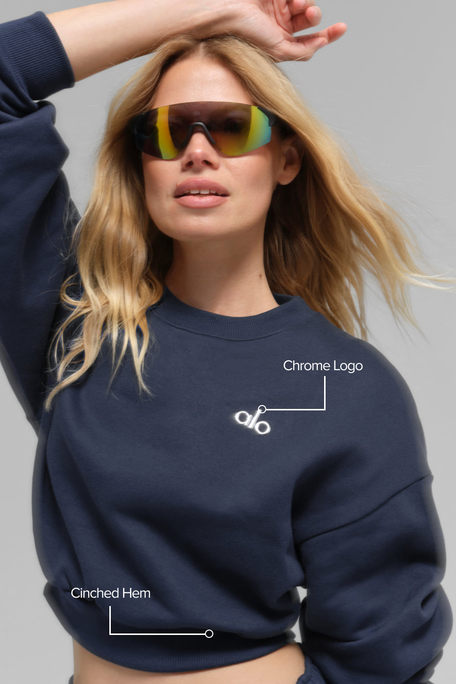 sweater Accolade  Cropped Crew Neck