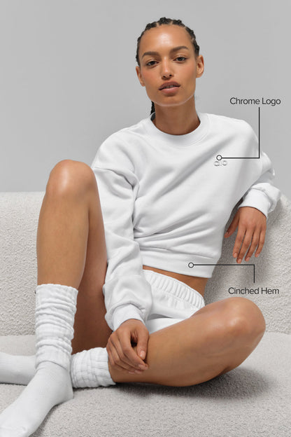 sweater Accolade  Cropped Crew Neck