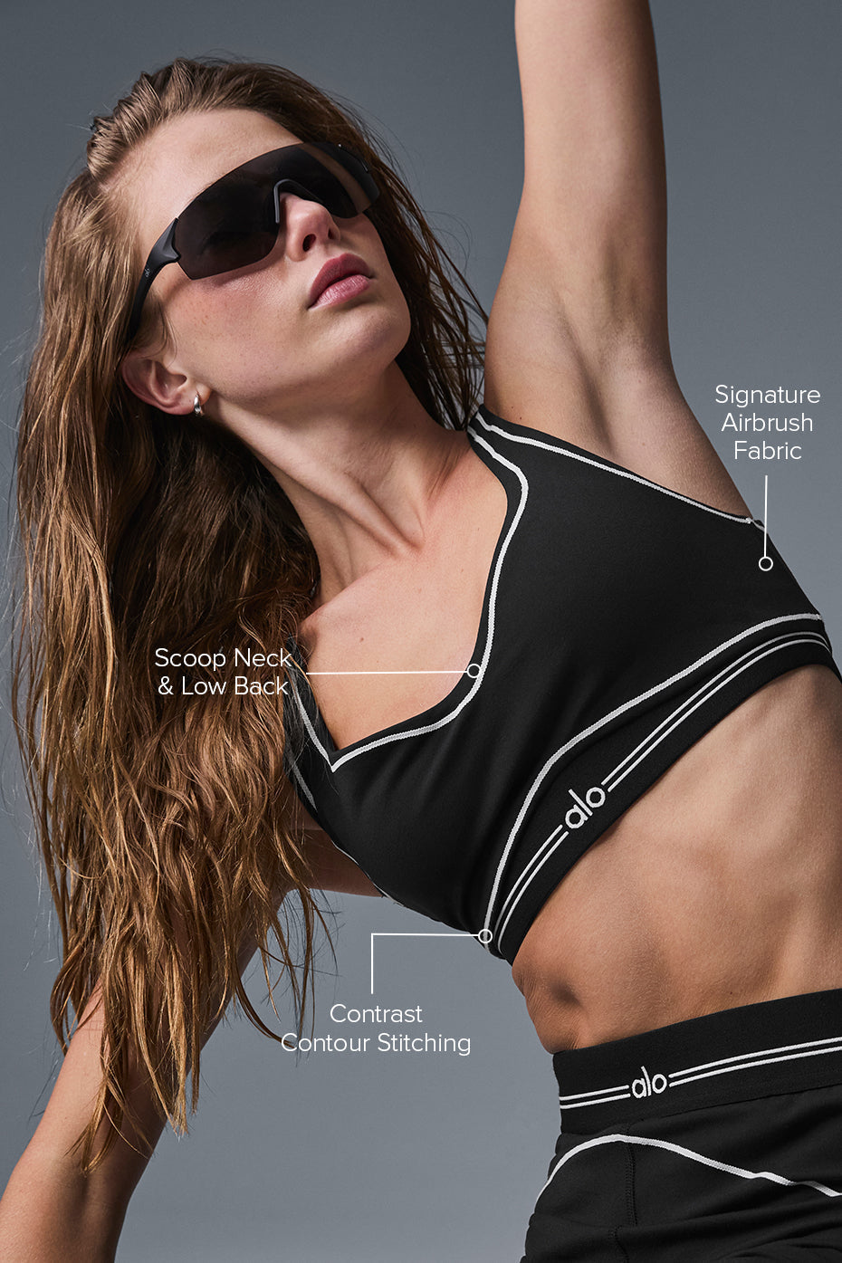 Airbrush Heart Throb Sports Bra