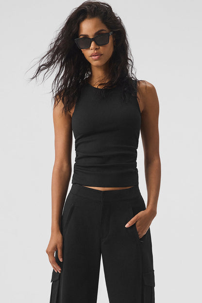En Pointe Ribbed Tank Top
