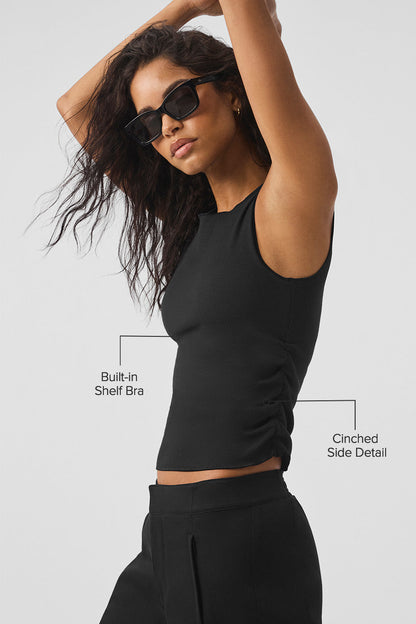 En Pointe Ribbed Tank Top