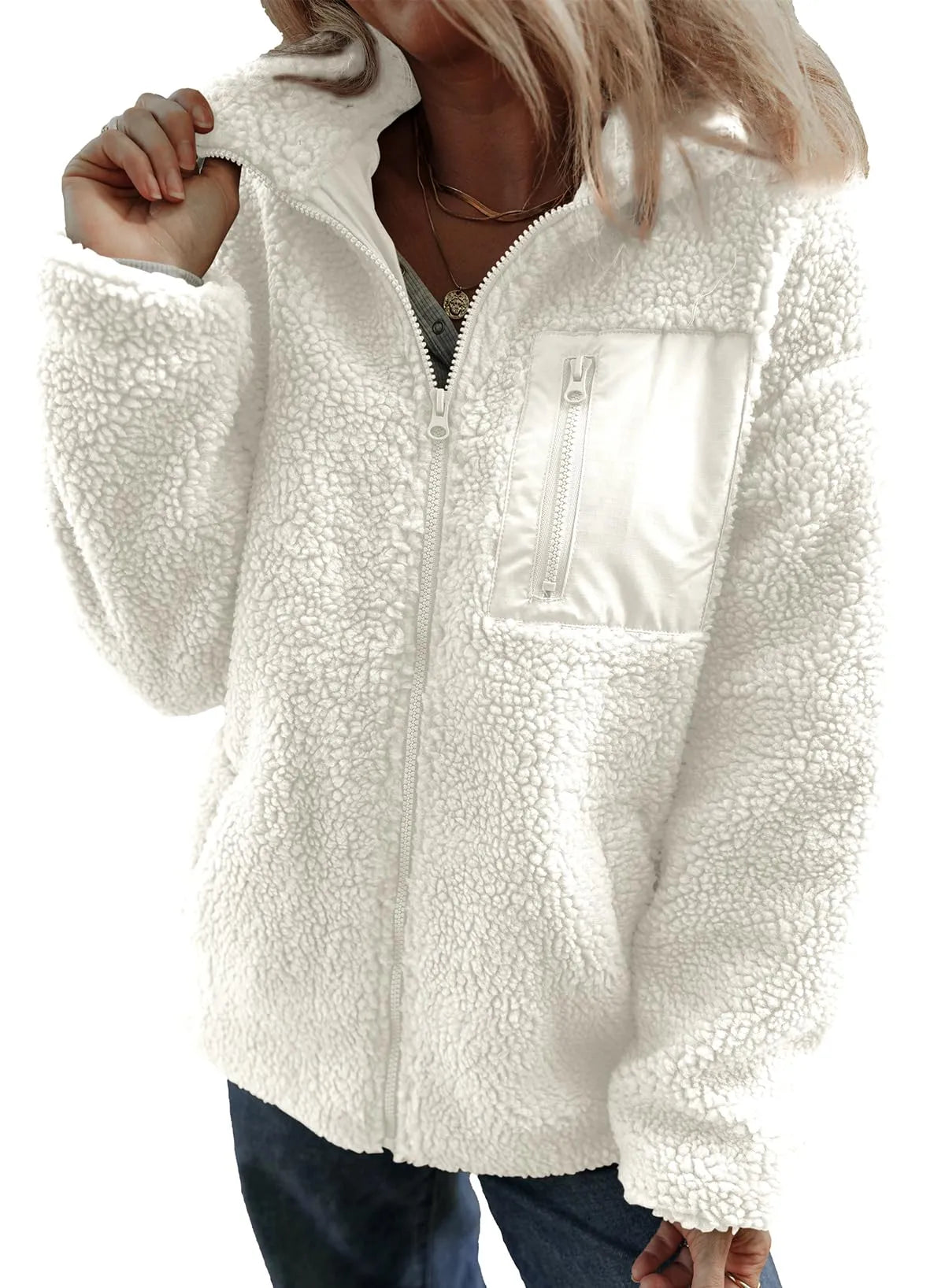 Aurelia™ | Cozy Teddy Fleece Zip Jacket