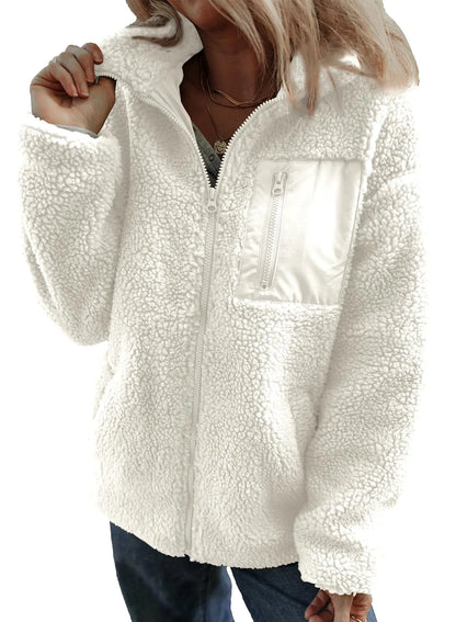 Aurelia™ | Cozy Teddy Fleece Zip Jacket
