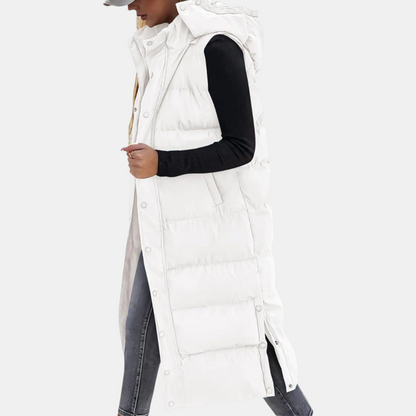 Angie | Women's Puffer Vest Quilted Hooded