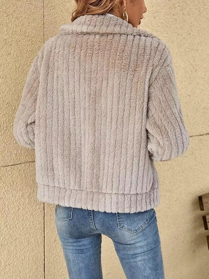 Mira | Zip-Up Teddy Jacket