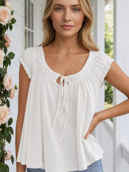 Lara | Tie-Front Blouse