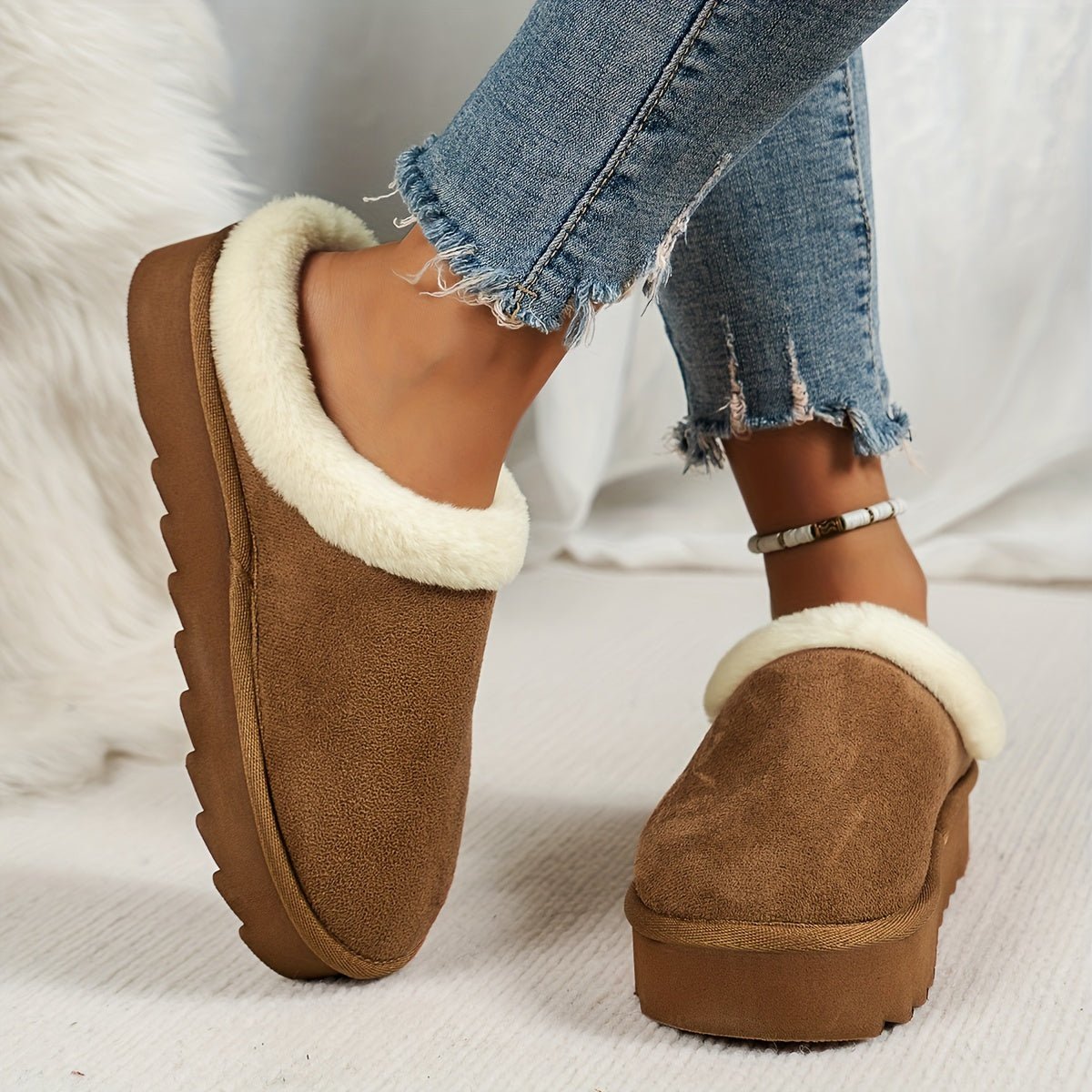 Mila | Cozy Fleece Slip-Ons