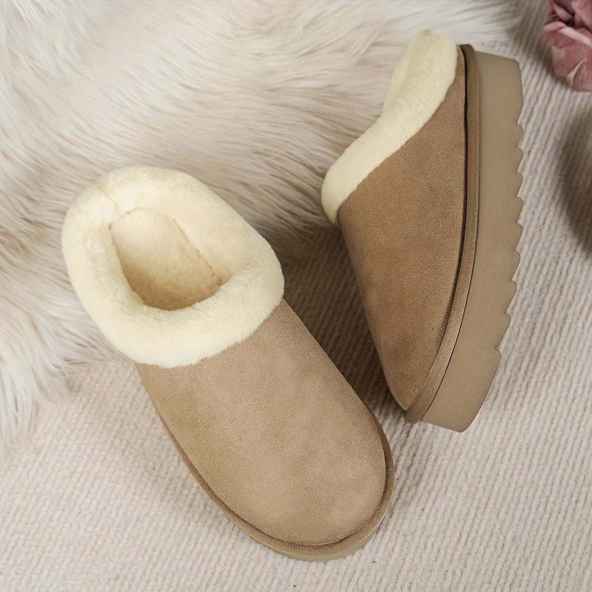 Mila | Cozy Fleece Slip-Ons
